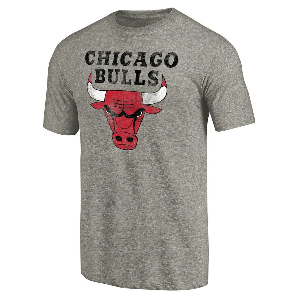 Chicago Bulls Distressed Team Logo Tri-Blend T-Shirt sale