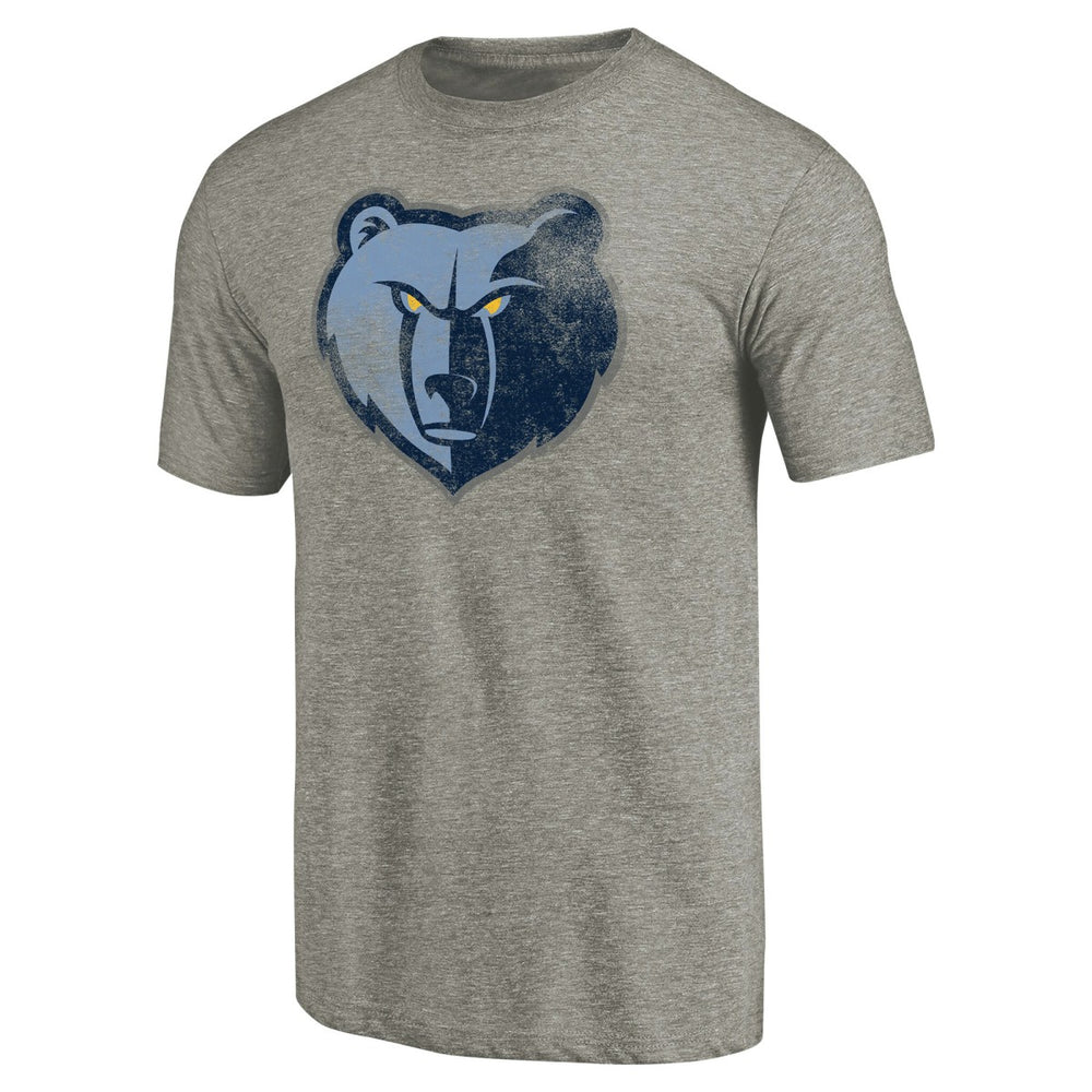Memphis Grizzlies Distressed Team Logo Tri-Blend T-Shirt