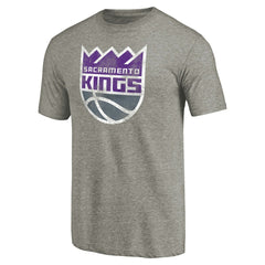 Sacramento Kings Distressed Team Logo Tri-Blend T-Shirt