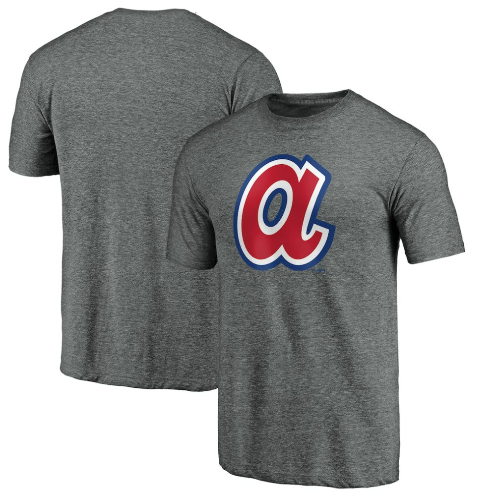 Ash Atlanta Braves Cooperstown Collection Forbes Tri-Blend T-Shirt