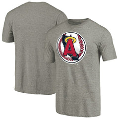 Ash Los Angeles Angels Cooperstown Collection Forbes Tri-Blend T-Shirt