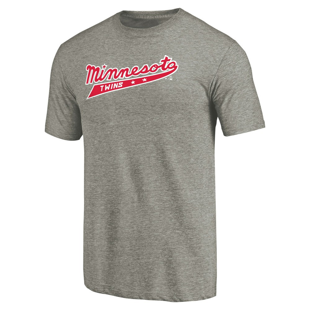 Ash Minnesota Twins Cooperstown Collection Forbes Tri-Blend T-Shirt
