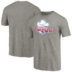 Ash Texas Rangers Cooperstown Collection Forbes Tri-Blend T-Shirt