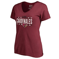 Women's Arriba V-Neck T-Shirt - Arizona Cardinals T-shirts