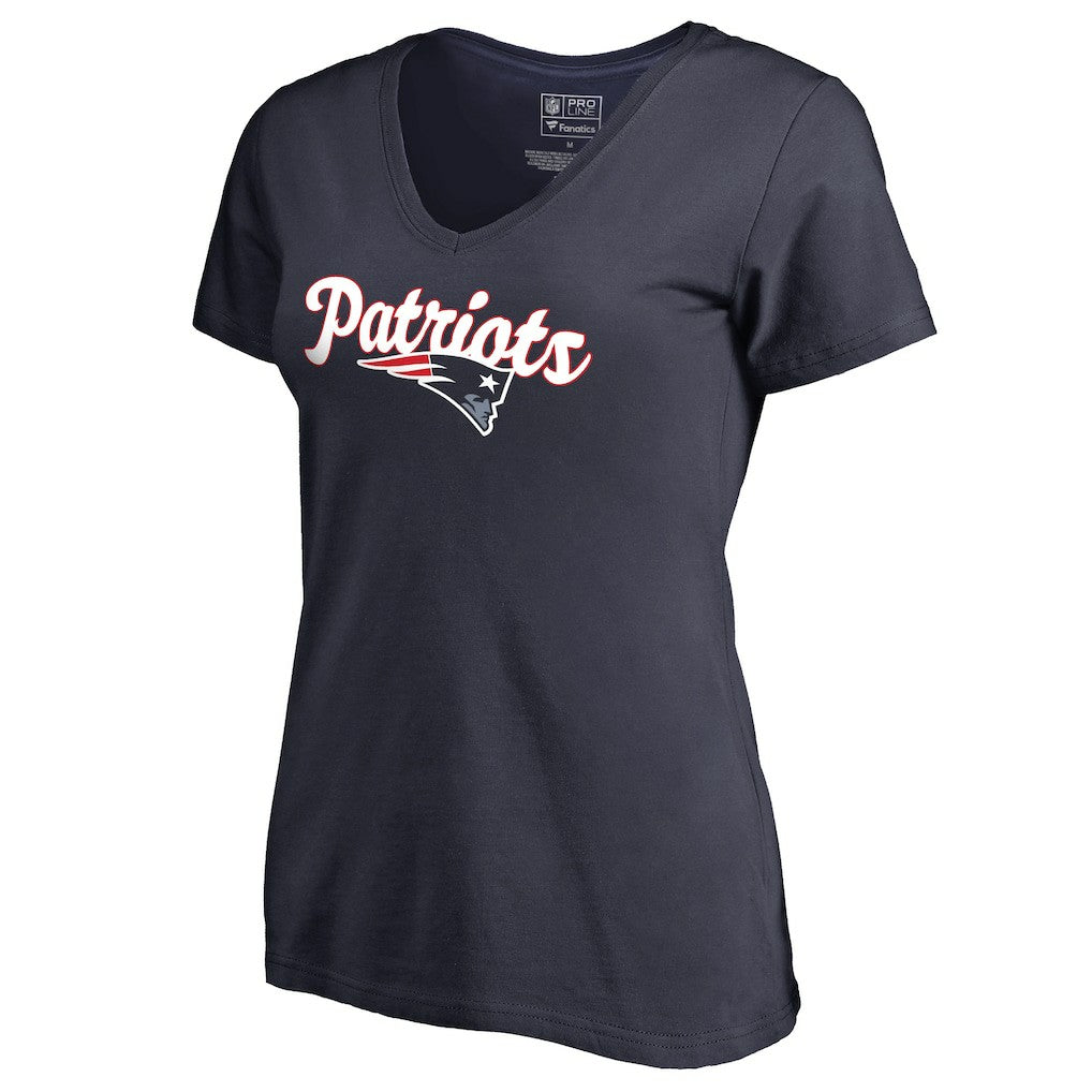 Women's Freehand V-Neck T-Shirt - New England Patriots T-shirts