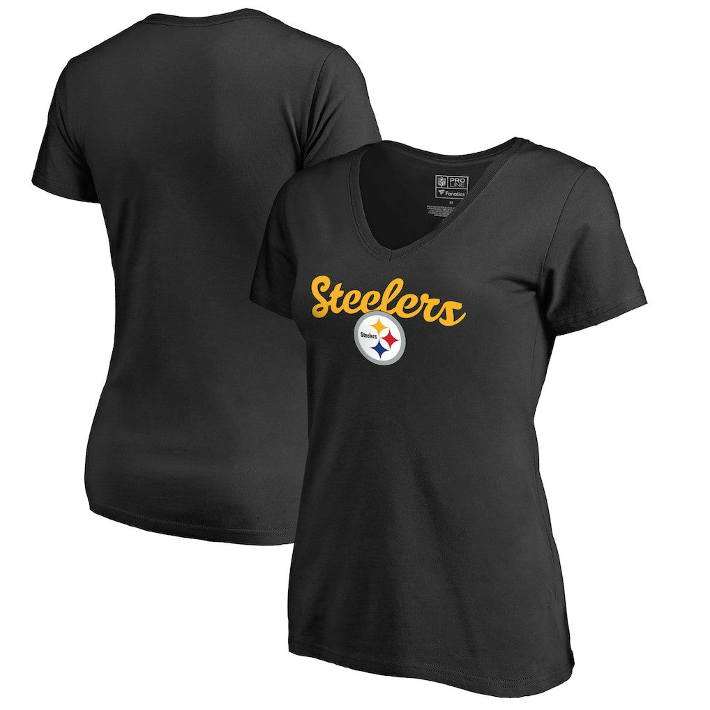 Women's Freehand V-Neck T-Shirt - Pittsburgh Steelers T-shirts