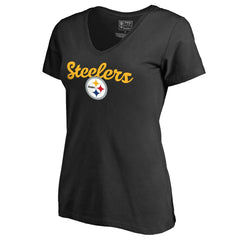 Women's Freehand V-Neck T-Shirt - Pittsburgh Steelers T-shirts