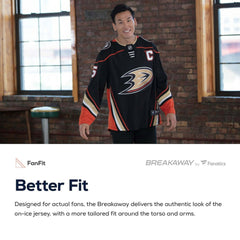 NHL Anaheim Ducks Fanatics Breakaway Away Jersey
