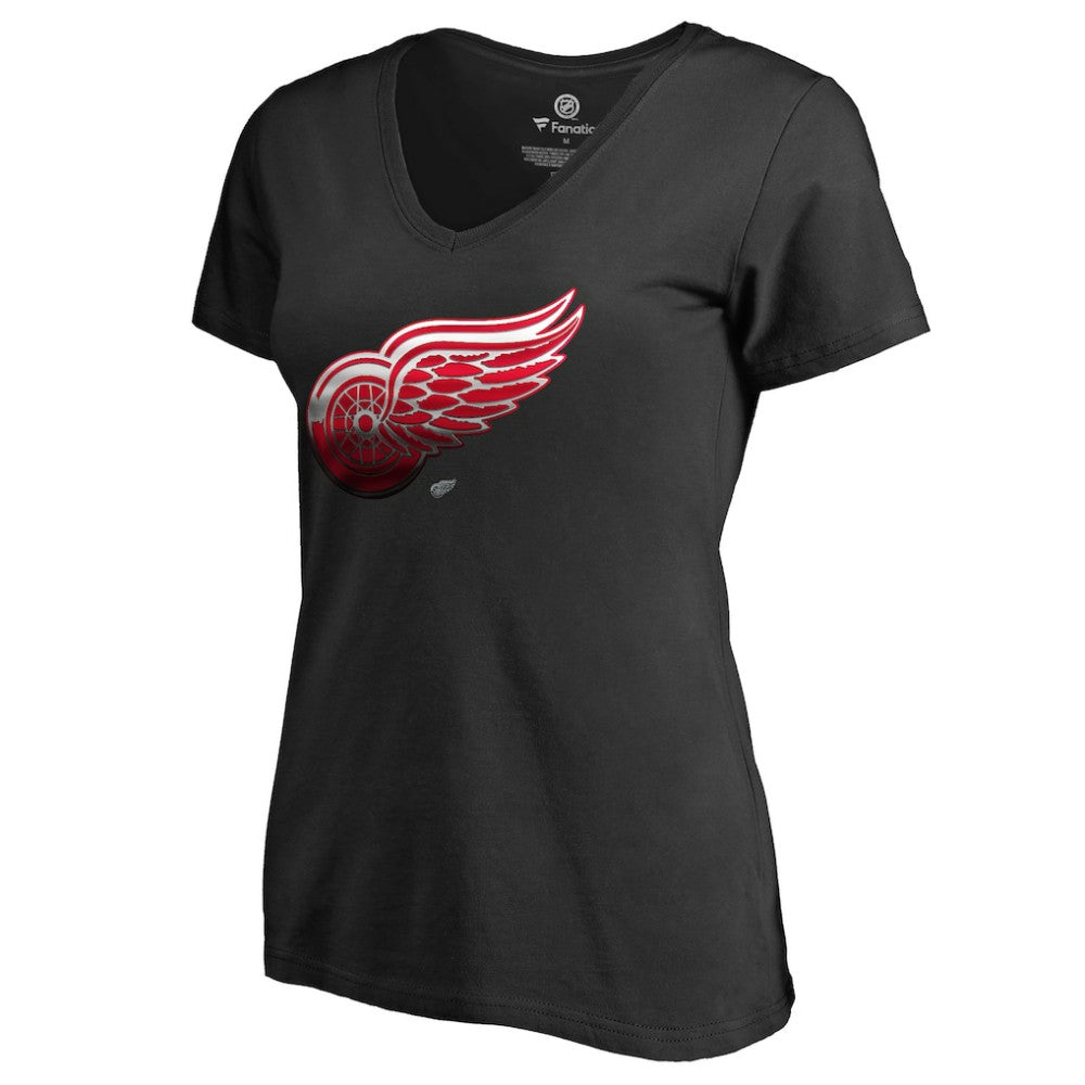 NHL Detroit Red Wings Women's Midnight Mascot V-Neck T-Shirt