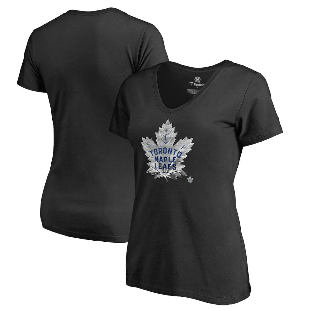 NHL Toronto Maple Leafs Women's Midnight Mascot V-Neck T-Shirt