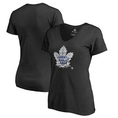 NHL Toronto Maple Leafs Women's Midnight Mascot V-Neck T-Shirt