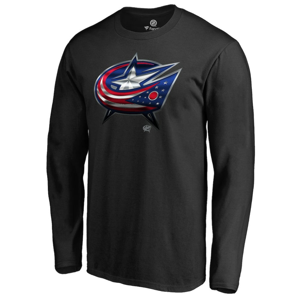 NHL Columbus Blue Jackets Midnight Mascot Long Sleeve T-Shirt