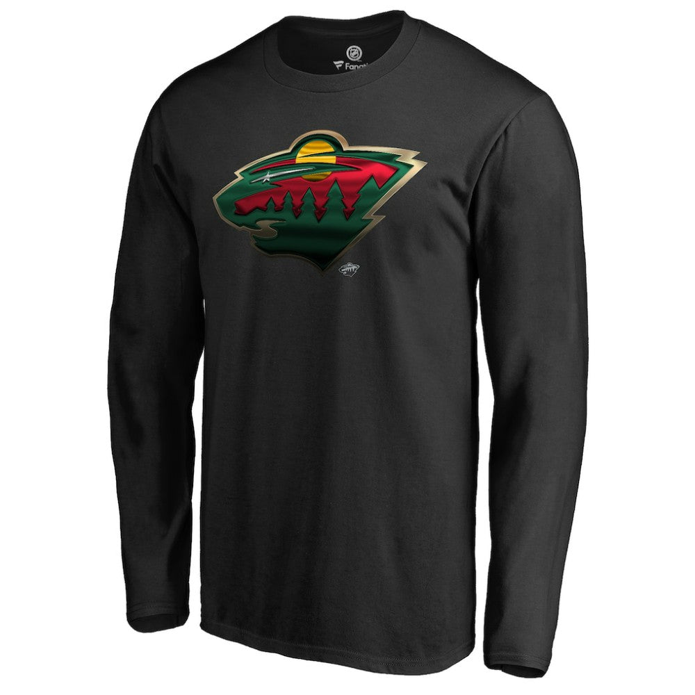 NHL Minnesota Wild Midnight Mascot Long Sleeve T-Shirt