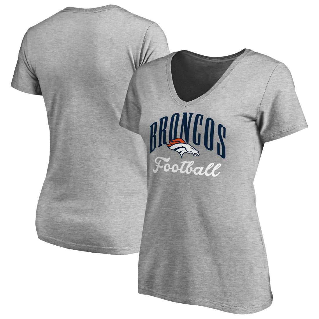Women's Victory Script V-Neck T-Shirt - Denver Broncos T-shirts