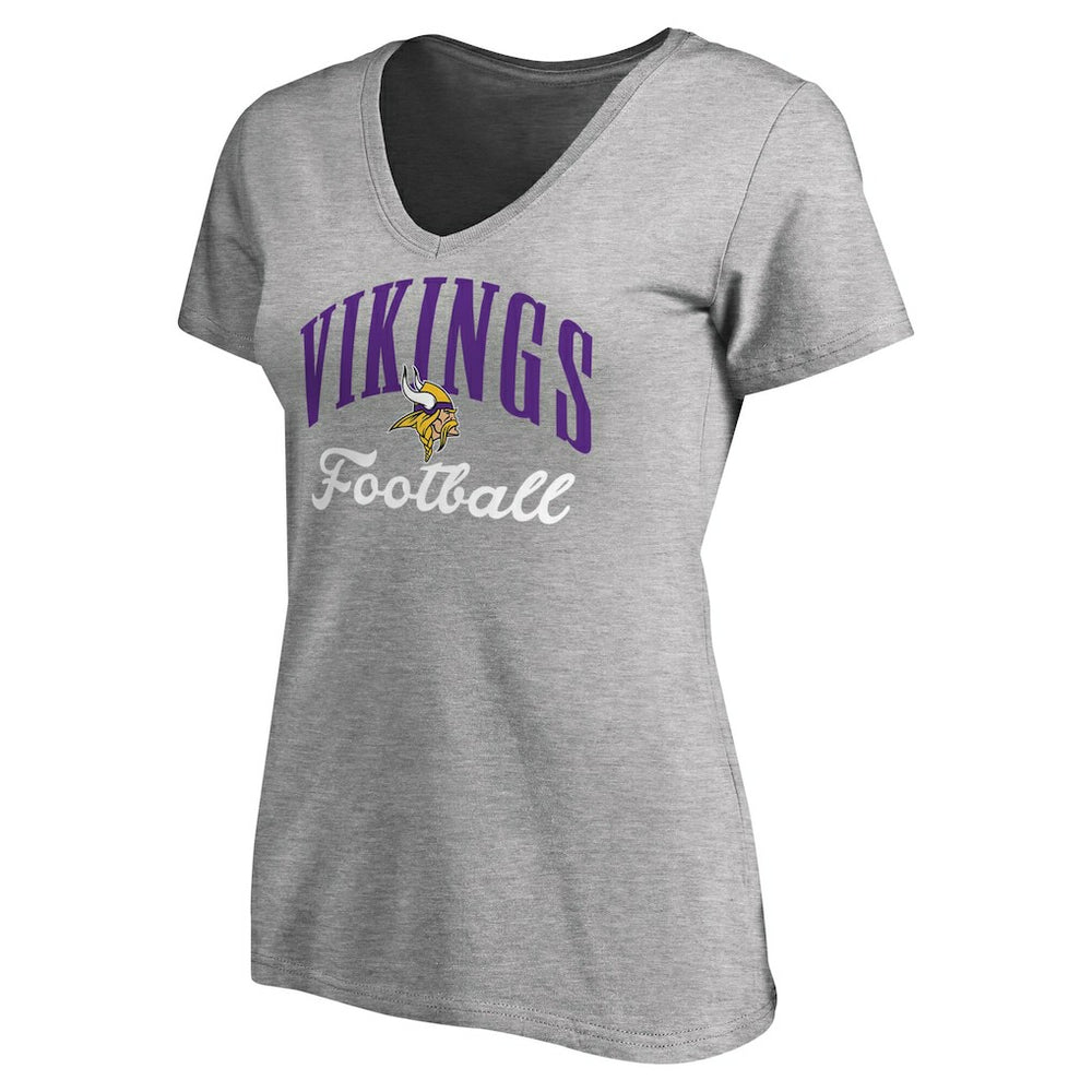 Women's Victory Script V-Neck T-Shirt - Minnesota Vikings T-shirts