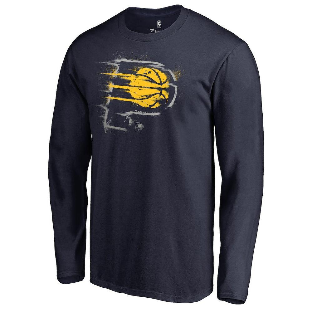Indiana Pacers Splatter Logo Long Sleeve T-Shirt