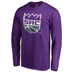 Sacramento Kings Splatter Logo Long Sleeve T-Shirt