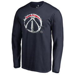 Washington Wizards Splatter Logo Long Sleeve T-Shirt
