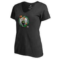 Boston Celtics Women's Midnight Mascot V-Neck T-Shirt