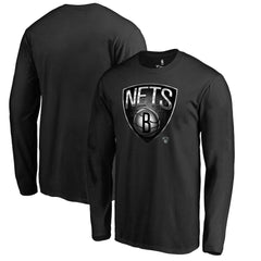 Brooklyn Nets Midnight Mascot Long Sleeve T-Shirt