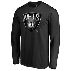 Brooklyn Nets Midnight Mascot Long Sleeve T-Shirt