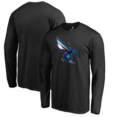 Charlotte Hornets Midnight Mascot Long Sleeve T-Shirt