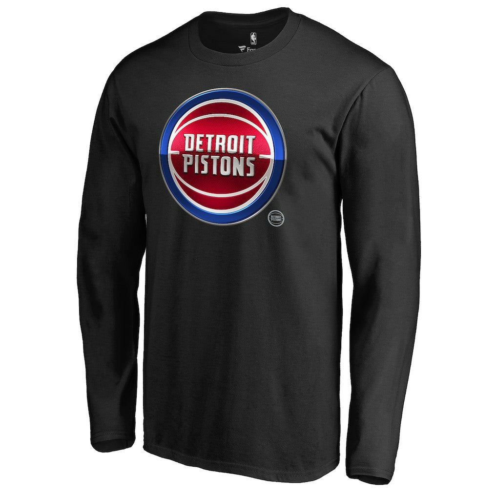 Detroit Pistons Midnight Mascot Long Sleeve T-Shirt sale