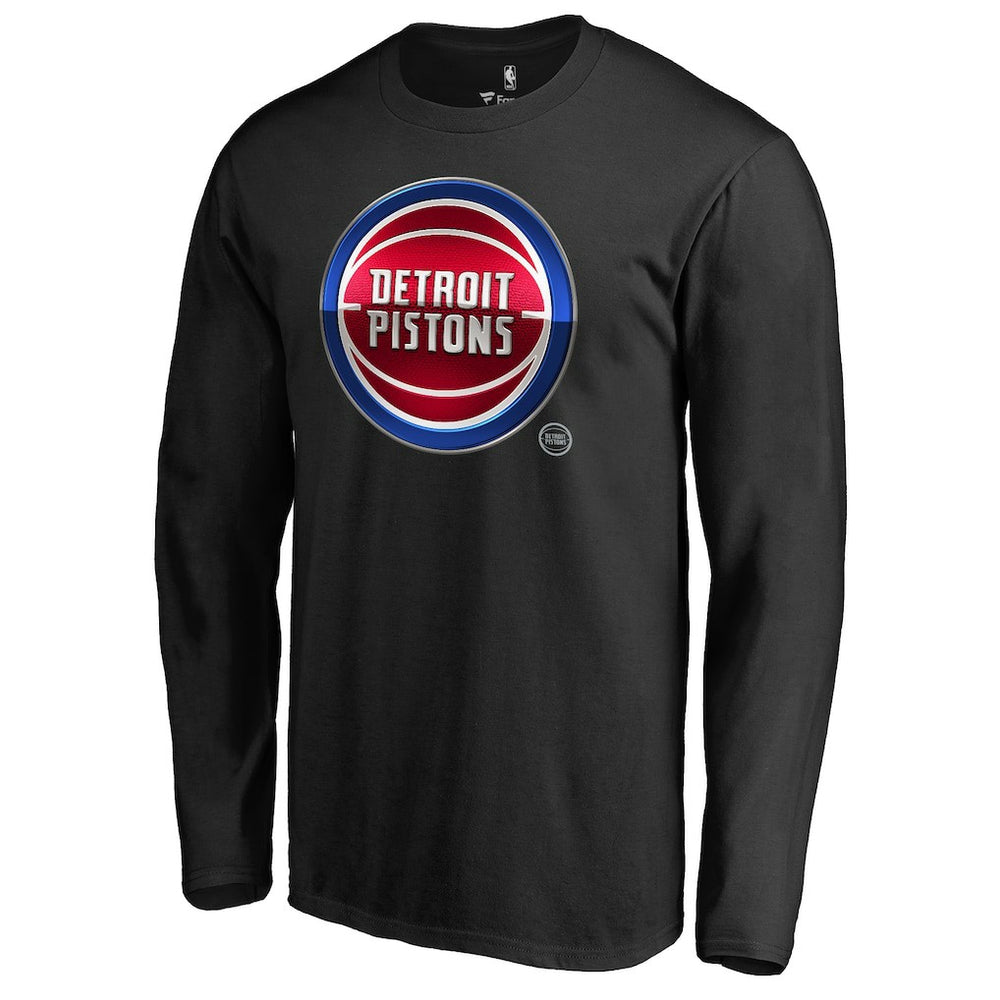 Detroit Pistons Midnight Mascot Long Sleeve T-Shirt sale