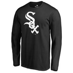 Black Yoan Moncada Chicago White Sox Backer Long Sleeve T-Shirt