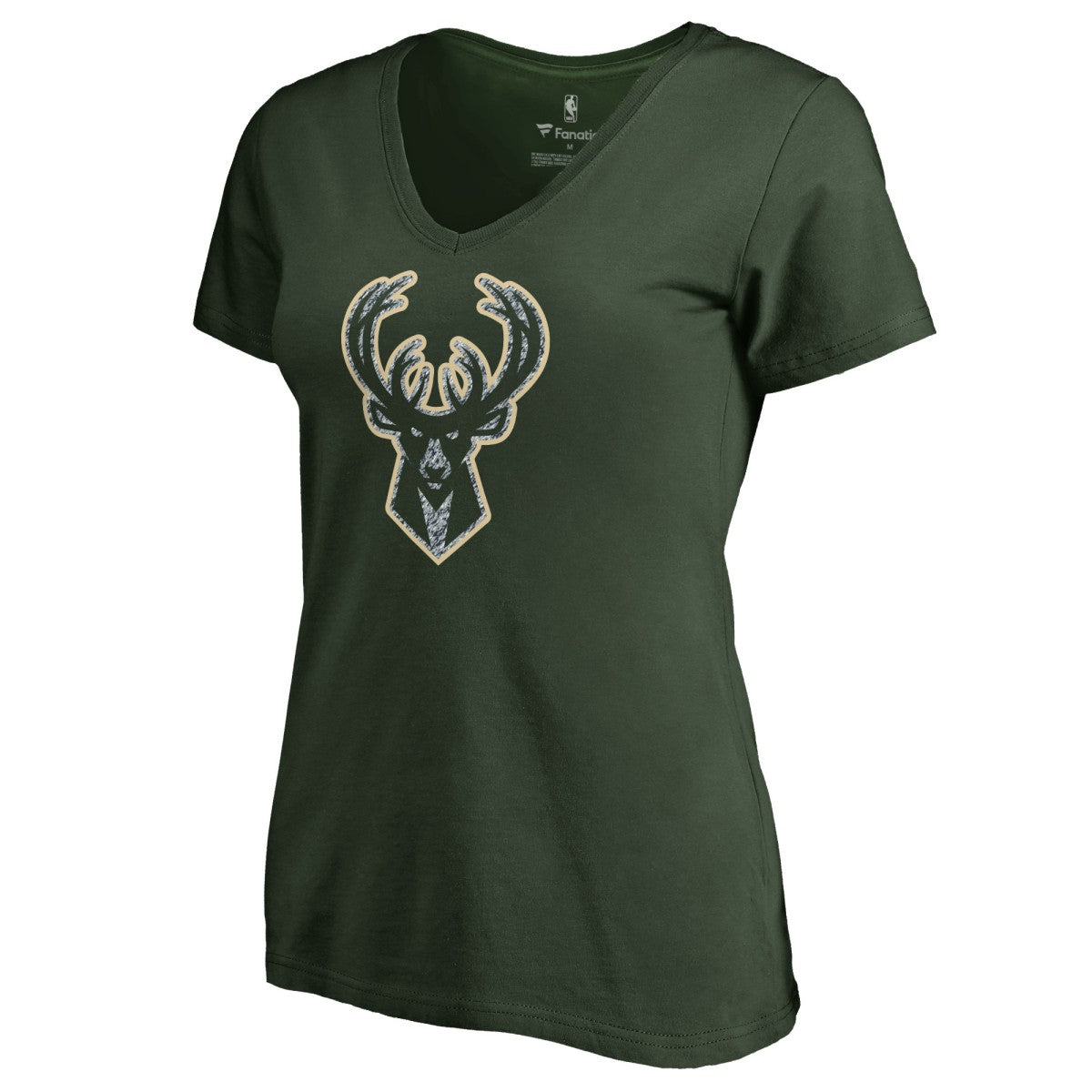 Milwaukee Bucks Women's Static Logo V-Neck T-Shirt