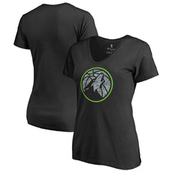 Minnesota Timberwolves Women's Static Logo V-Neck T-Shirt