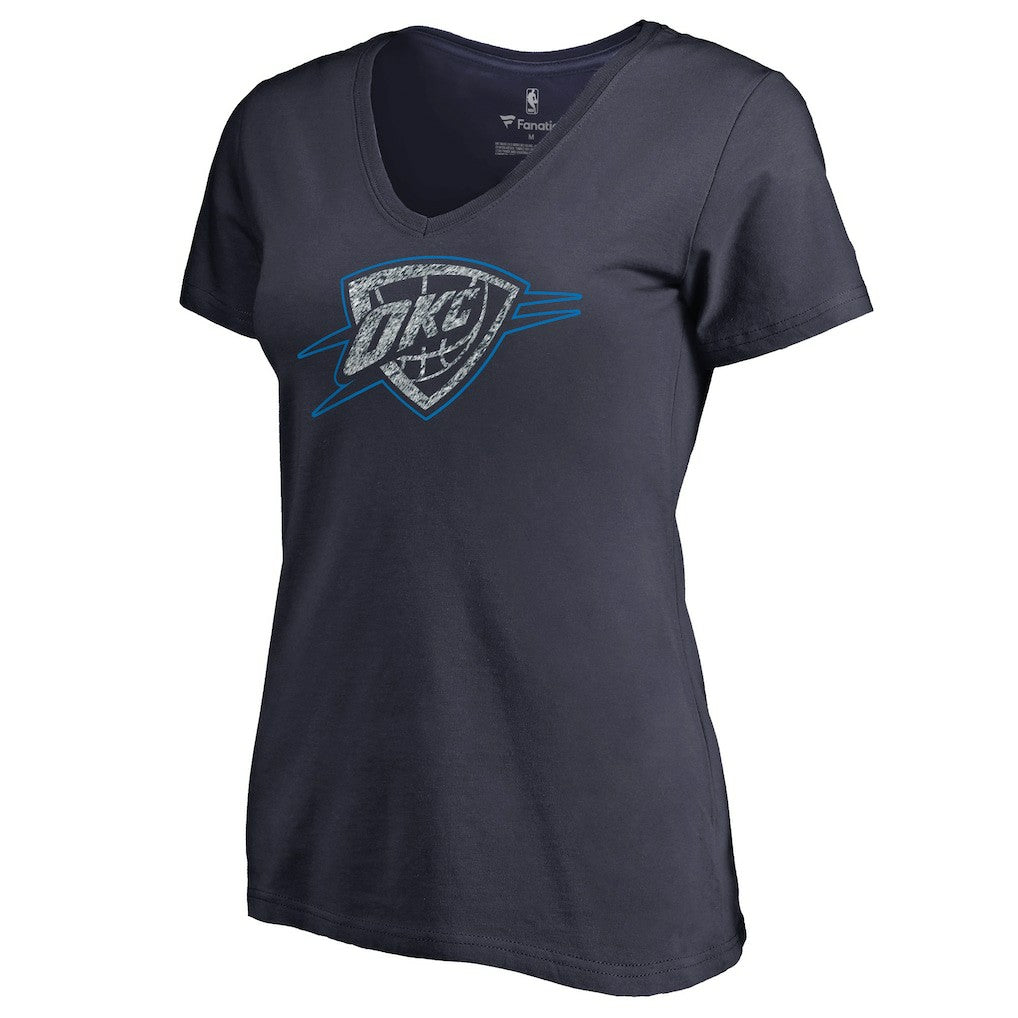 Oklahoma City Thunder Women's Static Logo V-Neck T-Shirt