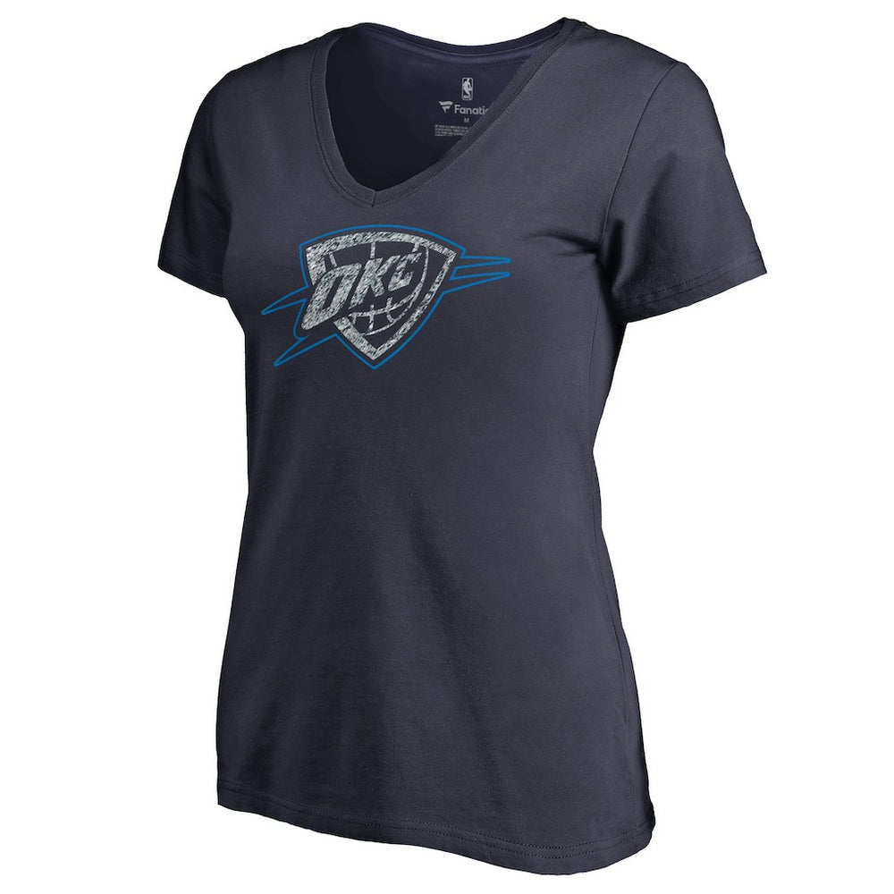 Oklahoma City Thunder Women's Static Logo V-Neck T-Shirt