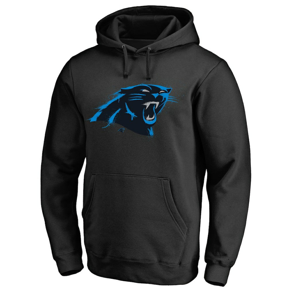 Splatter Logo Pullover Hoodie - Carolina Panthers Hoodies