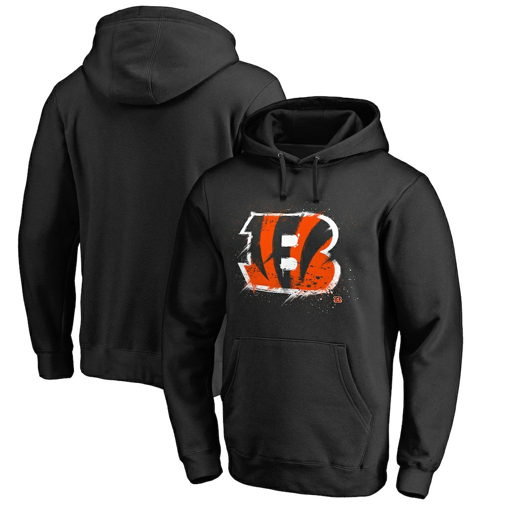 Splatter Logo Pullover Hoodie - Cincinnati Bengals Hoodies