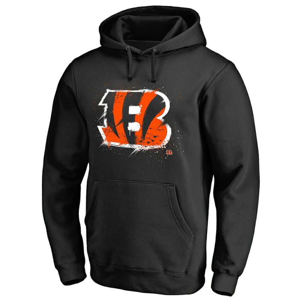 Splatter Logo Pullover Hoodie - Cincinnati Bengals Hoodies