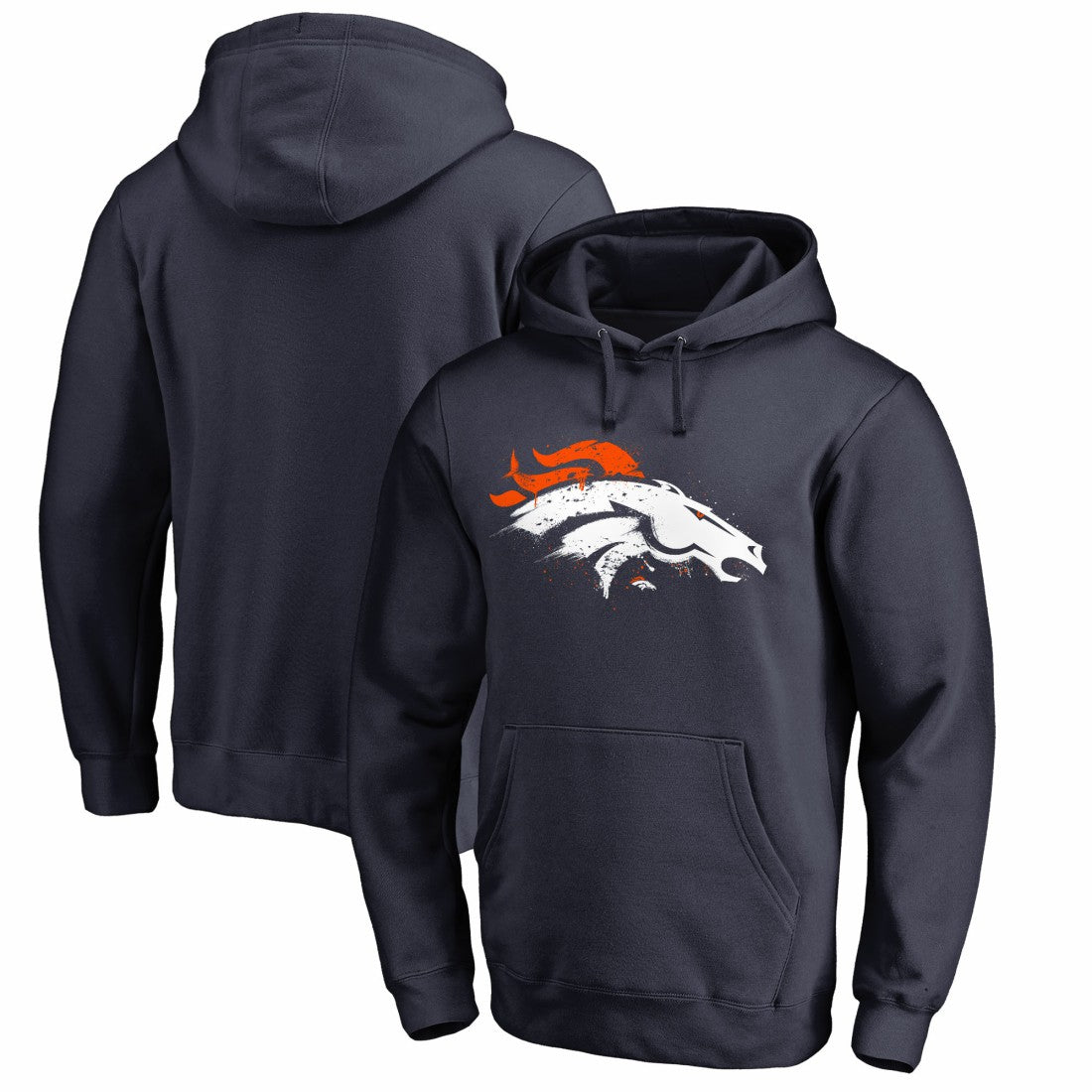 Splatter Logo Pullover Hoodie - Denver Broncos Hoodies