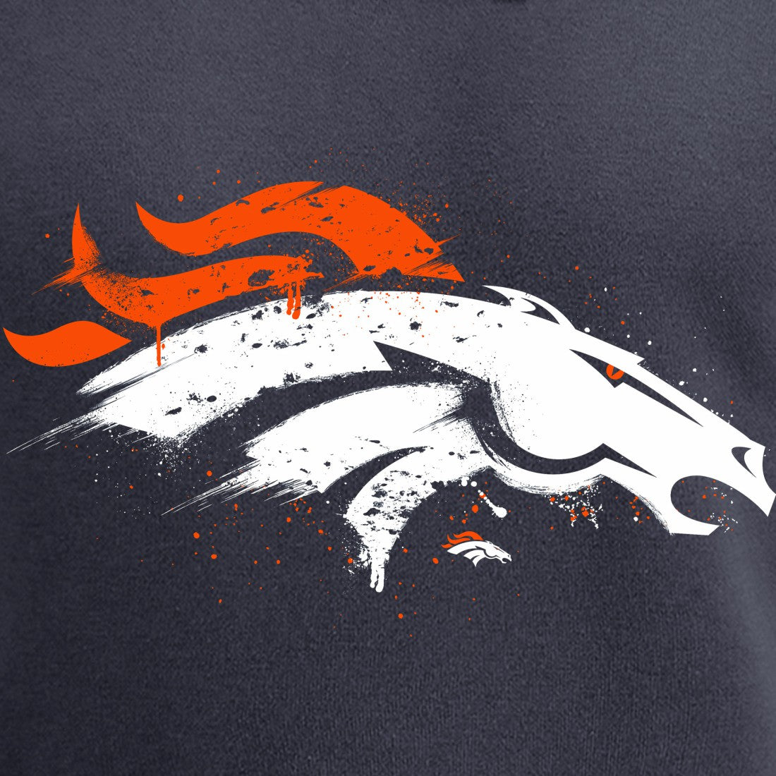Splatter Logo Pullover Hoodie - Denver Broncos Hoodies