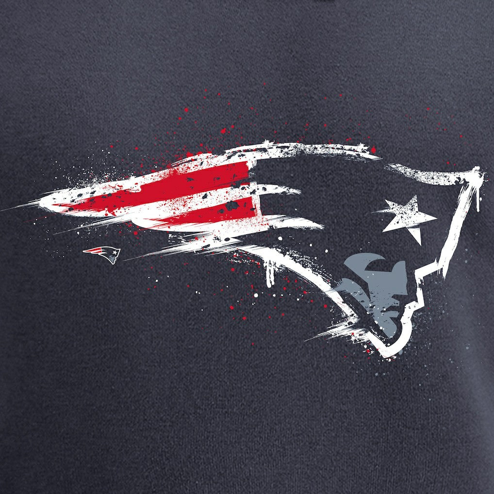 Splatter Logo Pullover Hoodie - New England Patriots Hoodies