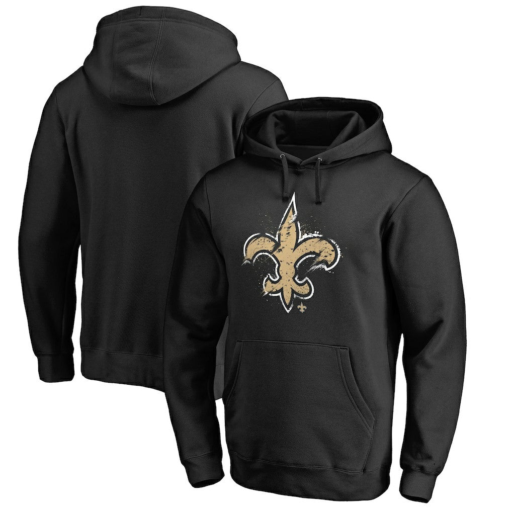 Splatter Logo Pullover Hoodie - New Orleans Saints Hoodies