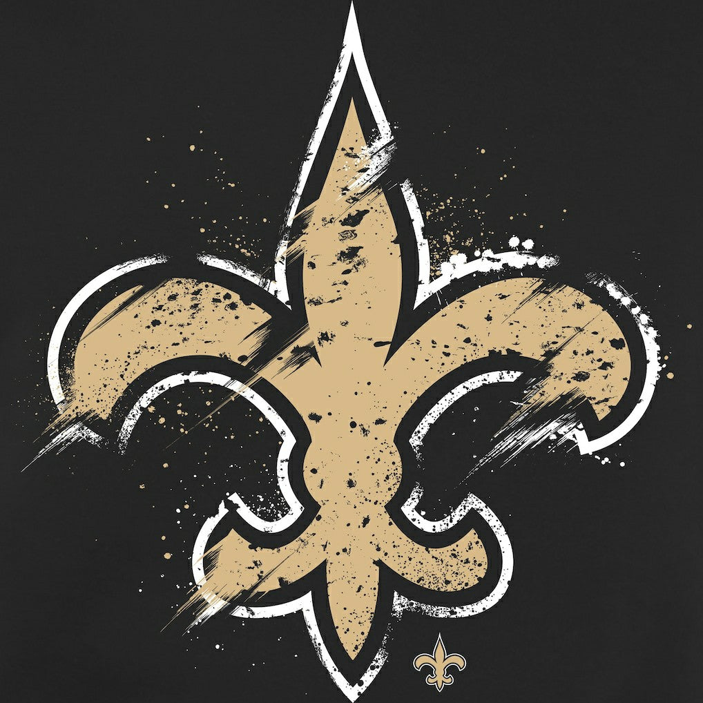 Splatter Logo Pullover Hoodie - New Orleans Saints Hoodies