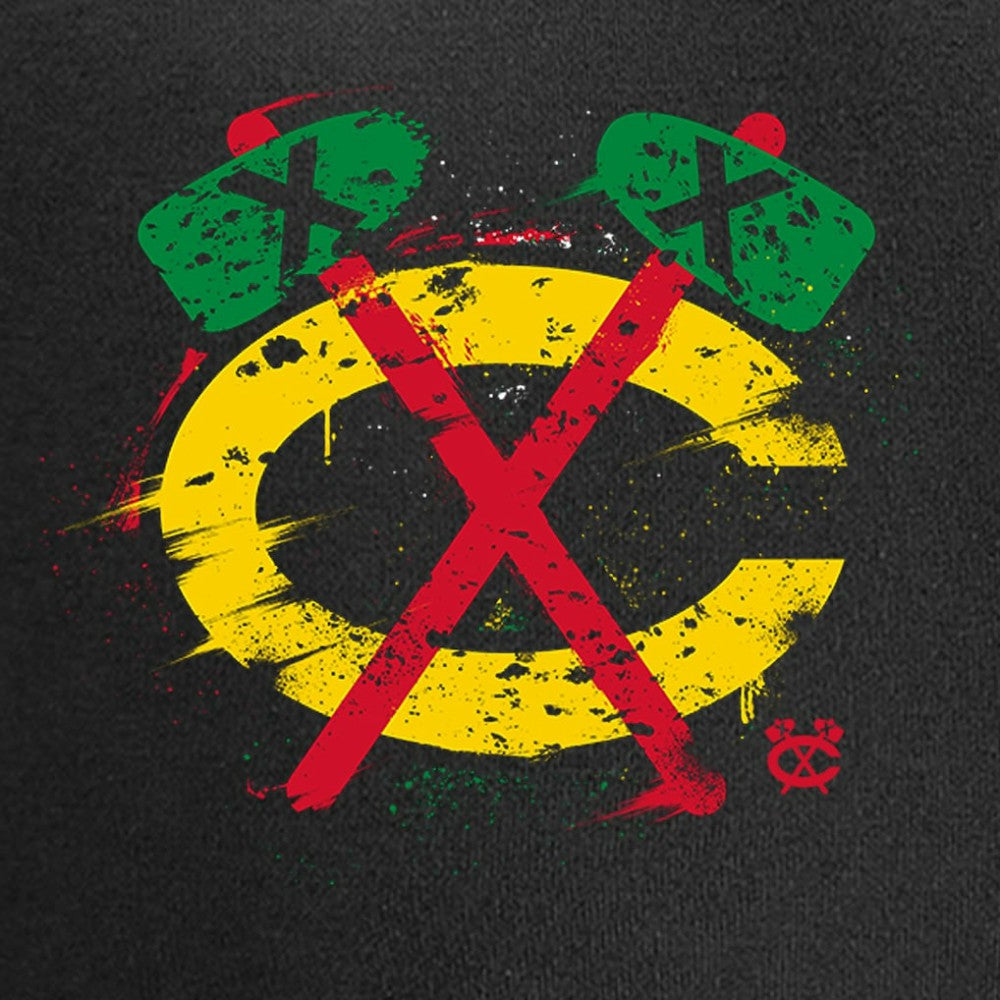 NHL Chicago Blackhawks Splatter Logo T-Shirt