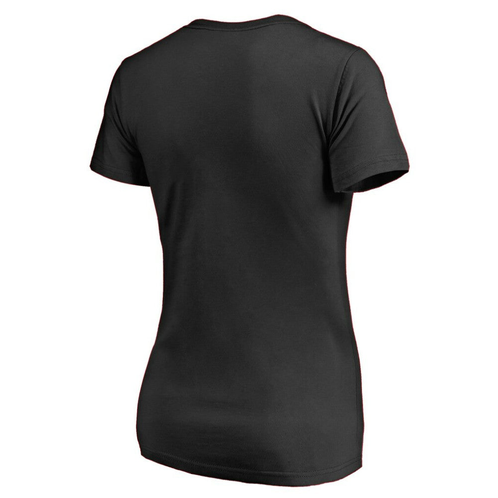 NHL Dallas Stars Women's Splatter Logo V-Neck T-Shirt