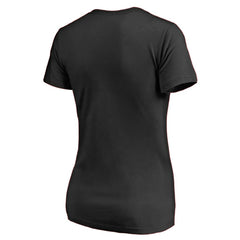 NHL Dallas Stars Women's Splatter Logo V-Neck T-Shirt