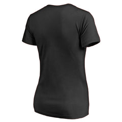 NHL Pittsburgh Penguins Women's Splatter Logo V-Neck T-Shirt