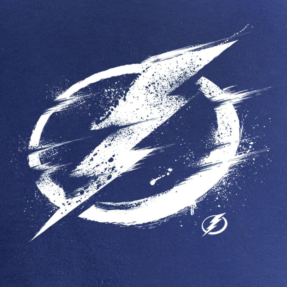 NHL Tampa Bay Lightning Women's Splatter Logo V-Neck T-Shirt