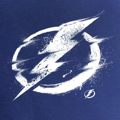 NHL Tampa Bay Lightning Women's Splatter Logo V-Neck T-Shirt