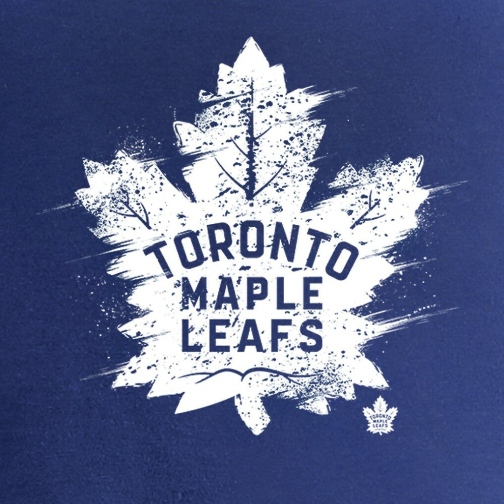 NHL Toronto Maple Leafs Women's Splatter Logo V-Neck T-Shirt