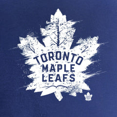 NHL Toronto Maple Leafs Women's Splatter Logo V-Neck T-Shirt