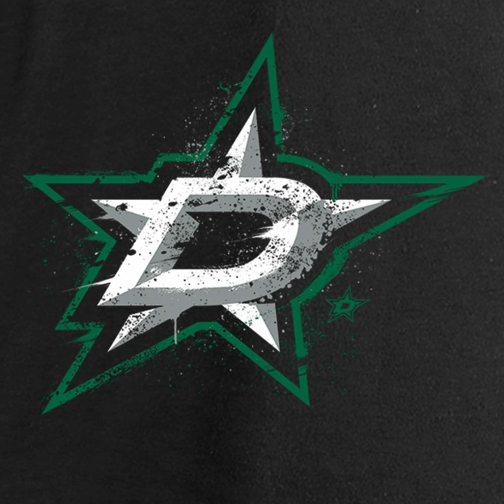 NHL Dallas Stars Women's Splatter Logo V-Neck Long Sleeve T-Shirt